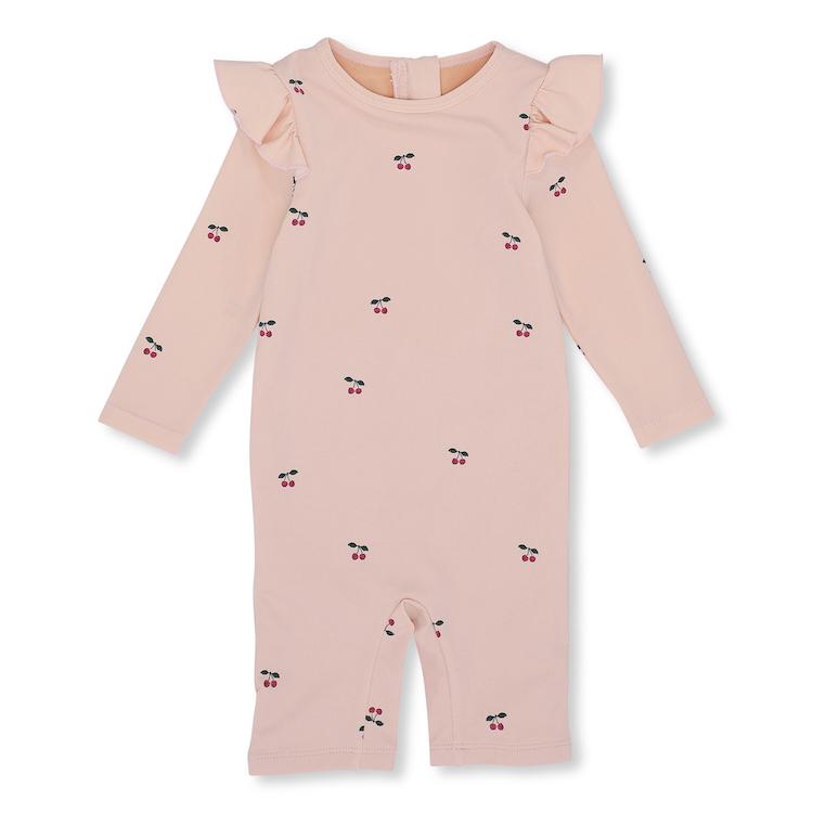 Konges Slojd Girl UV Suit in Cherry/Blush