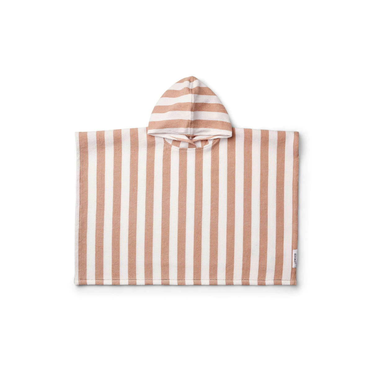 Liewood Paco Poncho Y D Stripe White Tuscany Rose Scandiborn