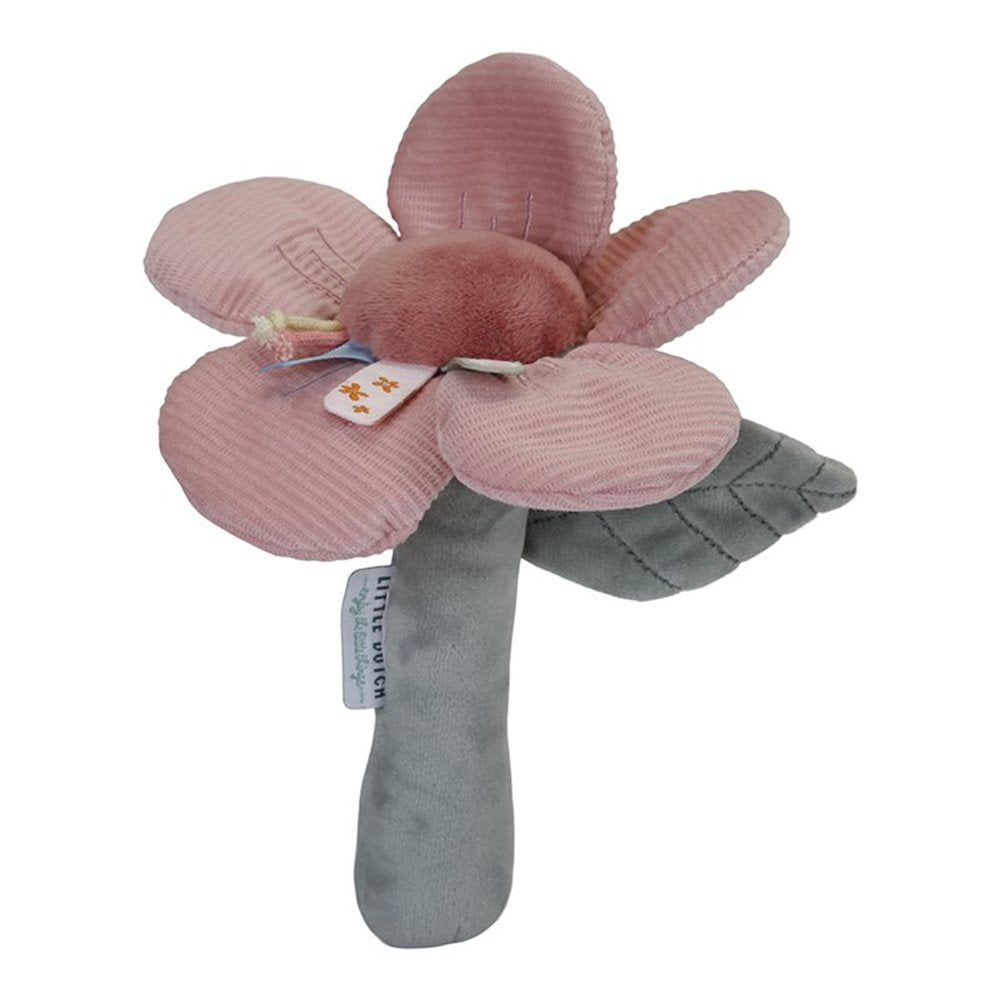 Little Dutch Rattle Toy Flower in Pink