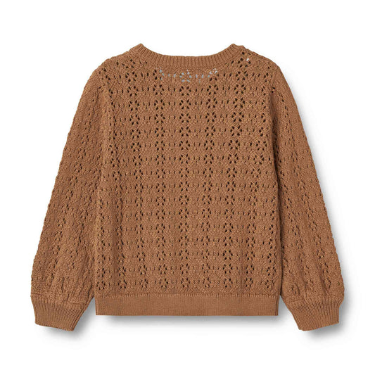 Wheat Celia Knitted Cardigan - Caramel