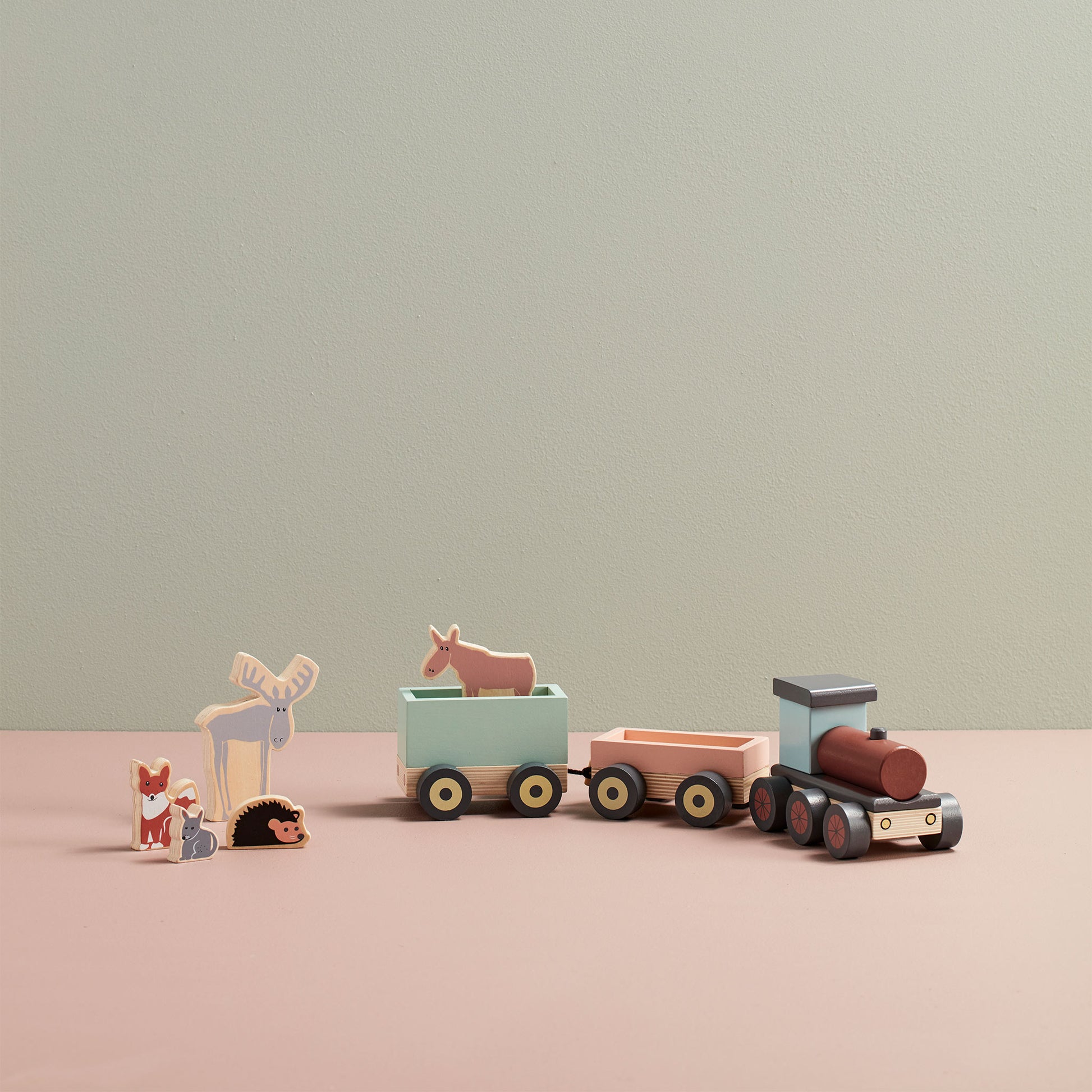 Kids Concept - Animal Wood Train