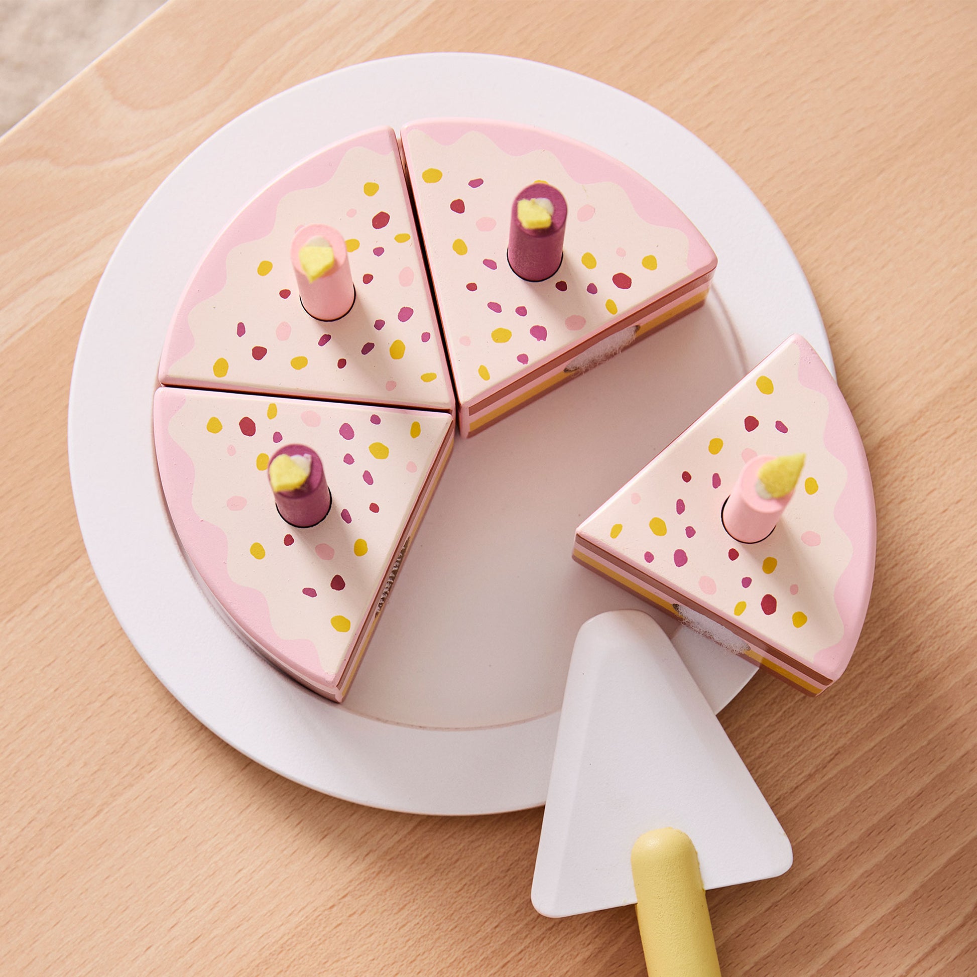 Kids Concept Wooden Birthday Cake - Pink