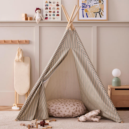 Kids Concept Teepee Tent - Blue Stripe