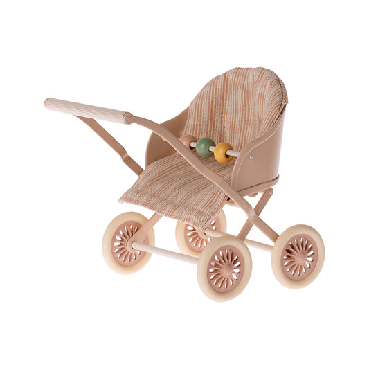 Maileg Baby Mouse Stroller - Rose