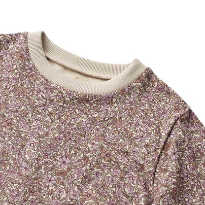 Wheat Zenia Jumper Dress - Lilac Flowers