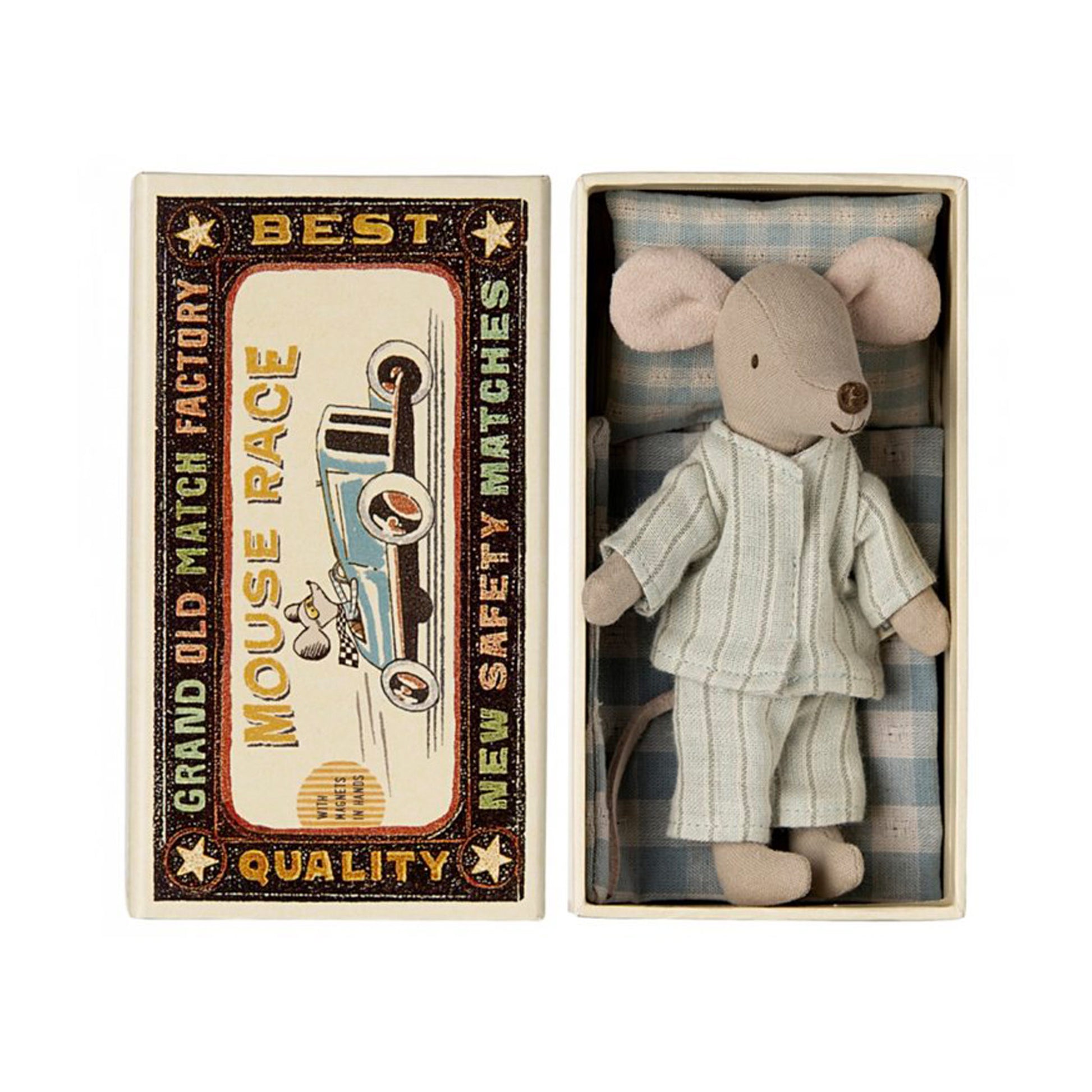 Maileg Big Brother Mouse In Matchbox