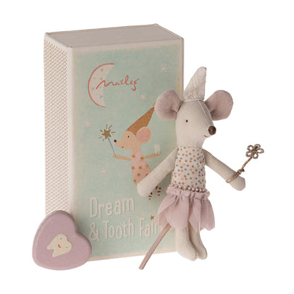 Maileg Tooth Fairy Mouse Little Sister In Matchbox