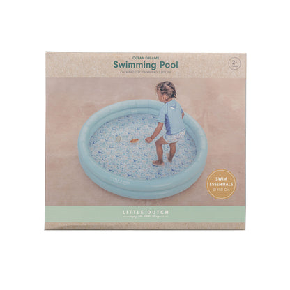 Little Dutch Paddling Pool 150cm - Ocean Dreams Blue