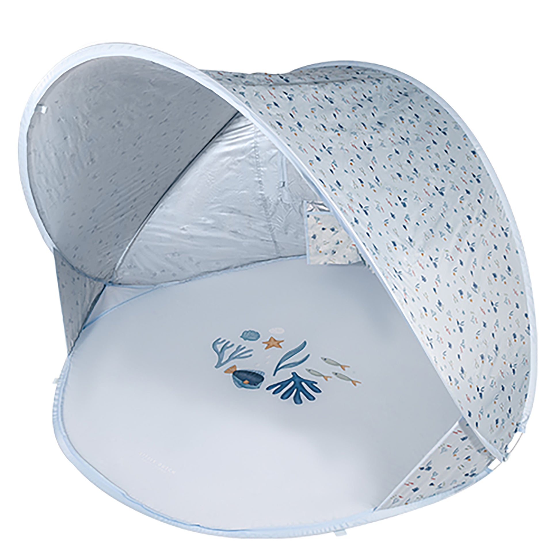 Little Dutch Pop-Up Beach Tent - Ocean Dreams Blue Cut Out Image