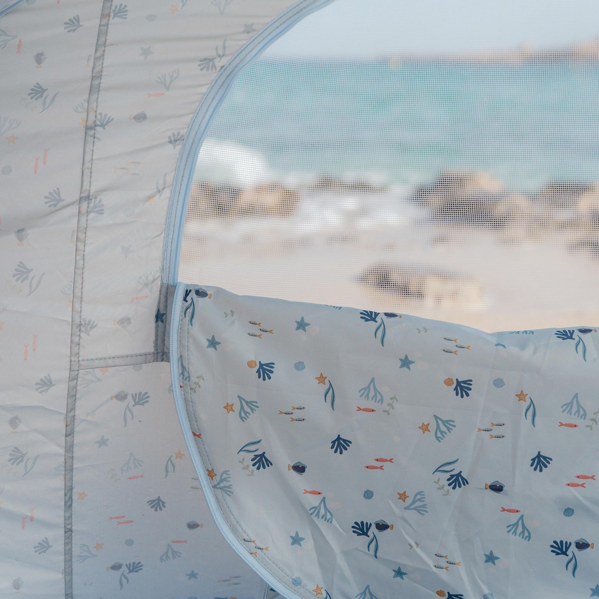 Little Dutch Pop-Up Beach Tent - Ocean Dreams Blue