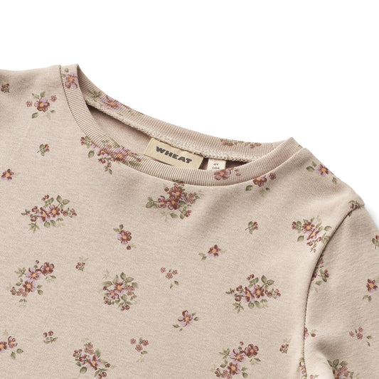 Wheat Mila Long Sleeve Pyjamas - Pale Lilac Flowers