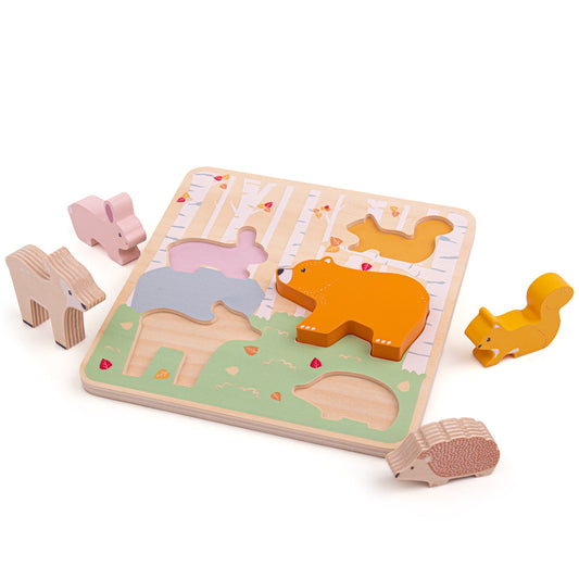 Bigjigs Toys Woodland Animal Chunky Wooden Puzzle