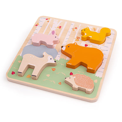 Bigjigs Toys Woodland Animal Chunky Wooden Puzzle