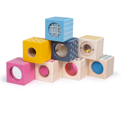 Bigjigs Toys Wooden Sensory Blocks