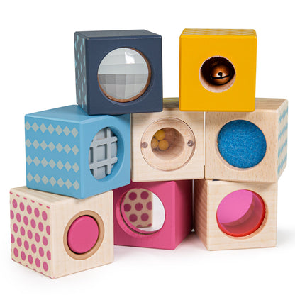 Bigjigs Toys Wooden Sensory Blocks