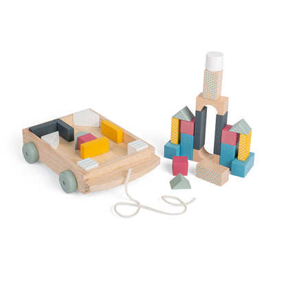 Bigjigs Toys Wooden Brick Cart