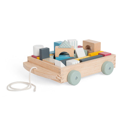 Bigjigs Toys Wooden Brick Cart