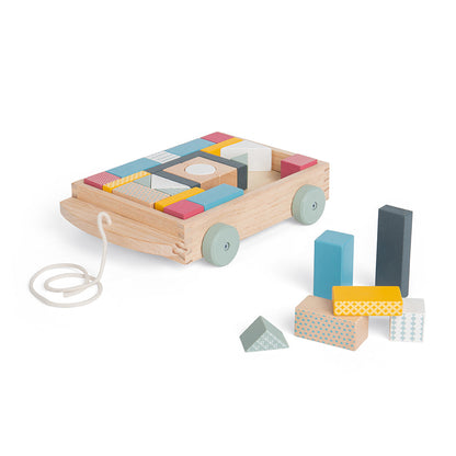 Bigjigs Toys Wooden Brick Cart