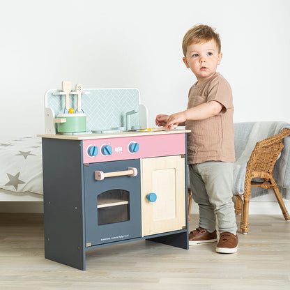 Bigjigs Toys Simply Scandi Wooden Play Kitchen