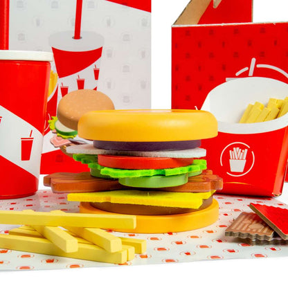 Bigjigs Toys Burger And Fries Set