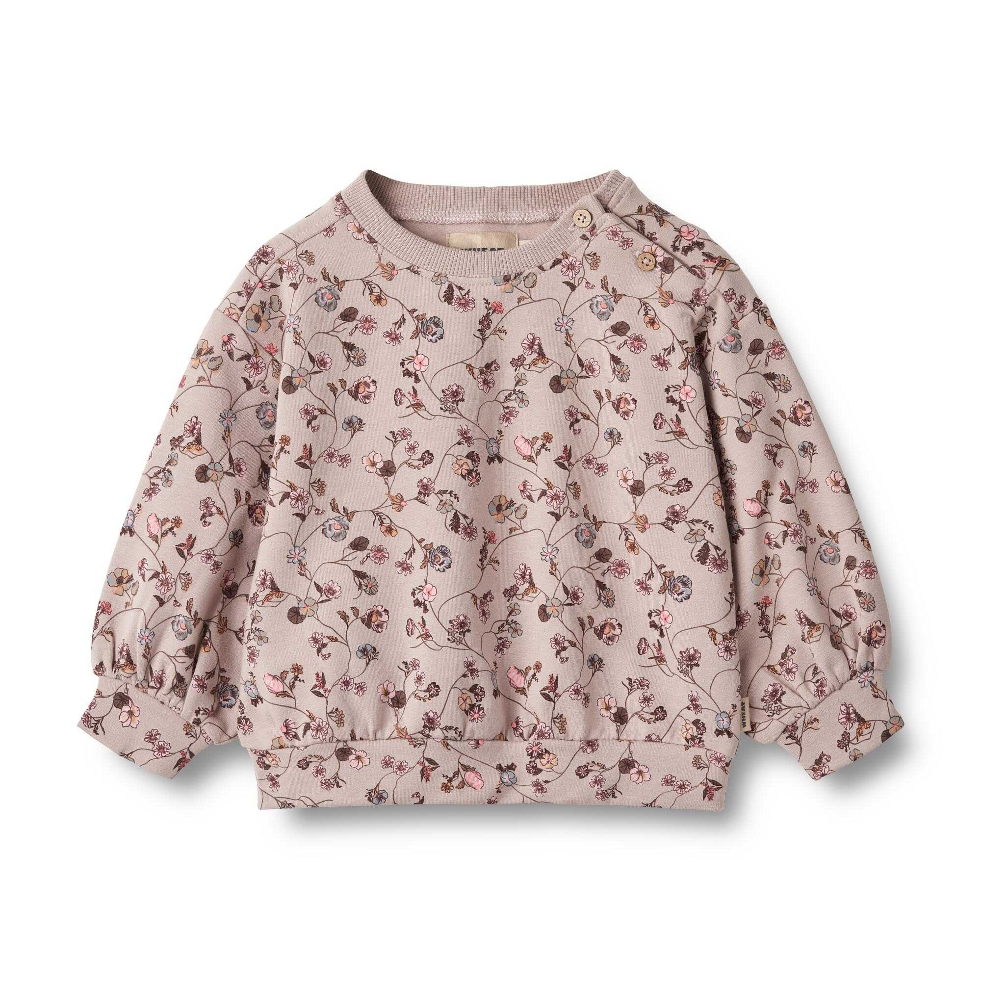 Wheat Baby Lia Sweatshirt Dry Rose Flower Vine