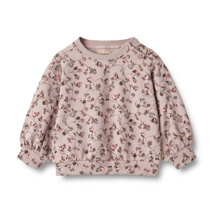 Wheat Baby Lia Sweatshirt - Dry Rose Flower Vine