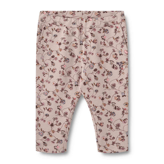 Wheat Vibe Jersey Trousers - Dry Rose Flower Vine