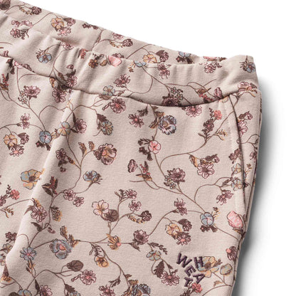 Wheat Vibe Jersey Trousers - Dry Rose Flower Vine