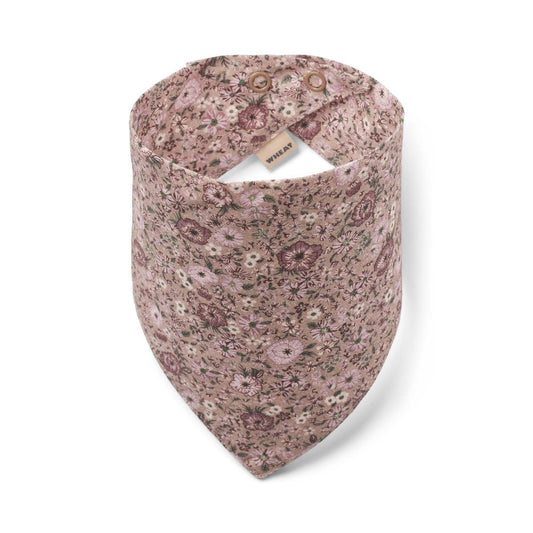 Wheat Baby Eden Dribble Bib - Rose Shadow Flowers