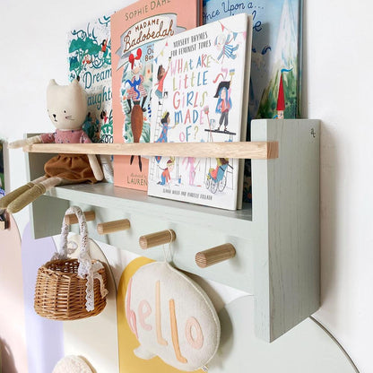 Autumns Corner - The Colour Pop Peg Rail Bookshelf