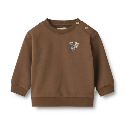 Wheat Baby Carlo Sweatshirt - Coffee Bean