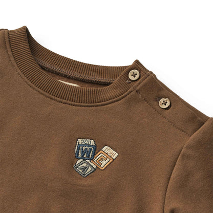 Wheat Baby Carlo Sweatshirt - Coffee Bean