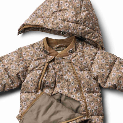 Wheat Baby Edem Snowsuit - Caramel Anemones