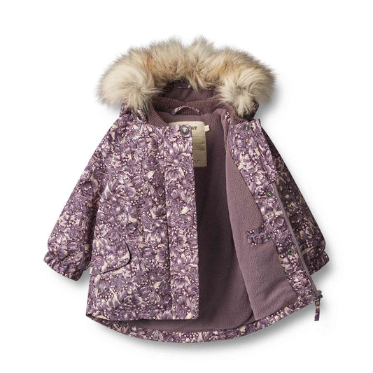 Wheat Baby Mathilde Waterproof Tech Jacket - Purple Tulips