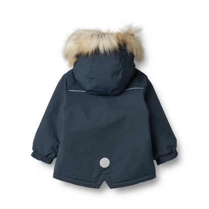 Wheat Kasper Waterproof Tech Jacket - Dark Blue