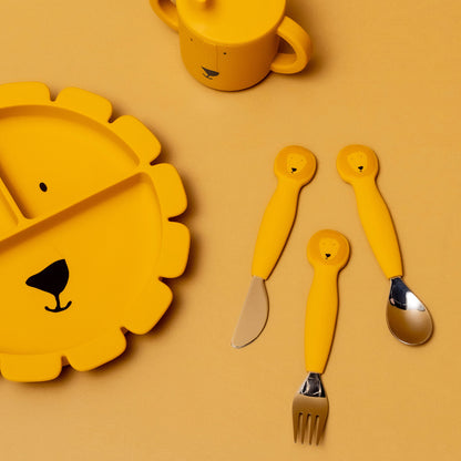 Trixie Silicone cutlery set 3-pack - Mr. Lion