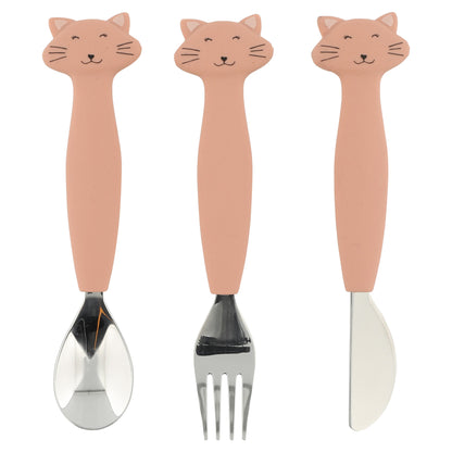 Trixie Silicone cutlery set 3-pack - Mrs. Cat