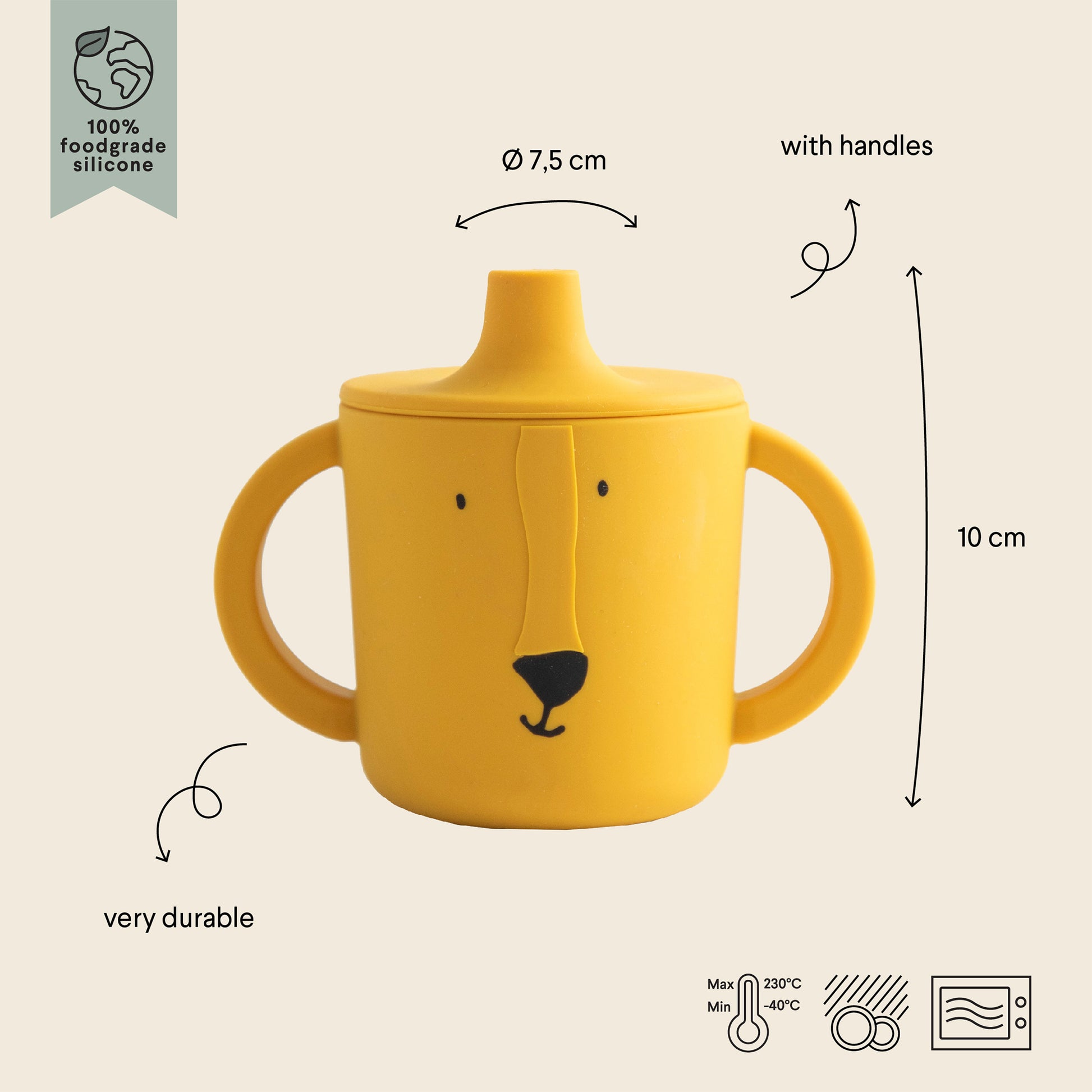 Trixie Silicone Sippy Cup - Mr. Lion