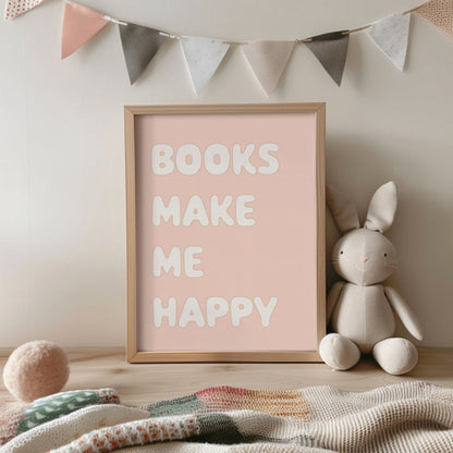 Autumns Corner 'Books Make Me Happy' Print