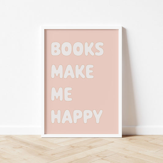 Autumns Corner 'Books Make Me Happy' Print