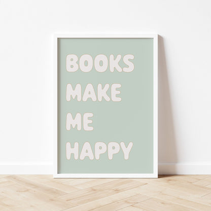 Autumns Corner 'Books Make Me Happy' Print