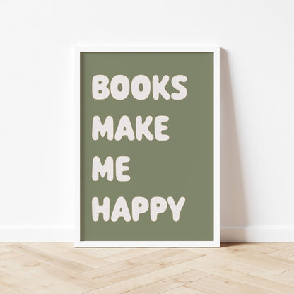 Autumns Corner 'Books Make Me Happy' Print