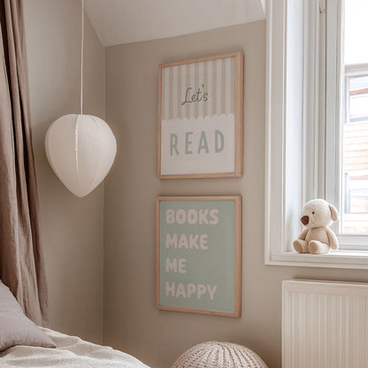 Autumns Corner 'Books Make Me Happy' Print