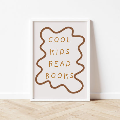 Autumns Corner 'Cool Kids Read Books' Print - Wavy Edition