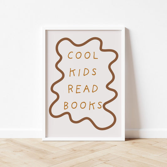 Autumns Corner 'Cool Kids Read Books' Print - Wavy Edition