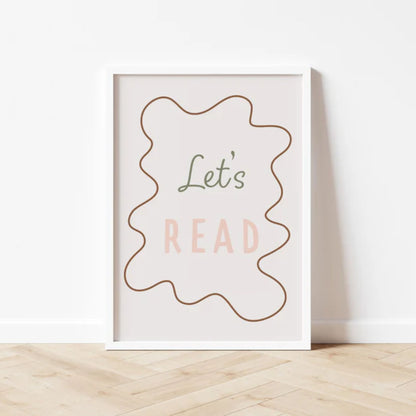 Autumns Corner 'Let's Read' Print - Wavy Edition