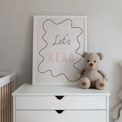 Autumns Corner 'Let's Read' Print - Wavy Edition