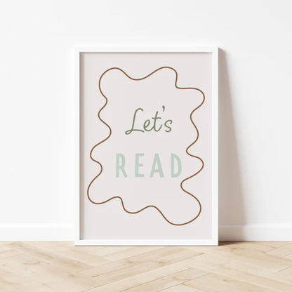 Autumns Corner 'Let's Read' Print - Wavy Edition