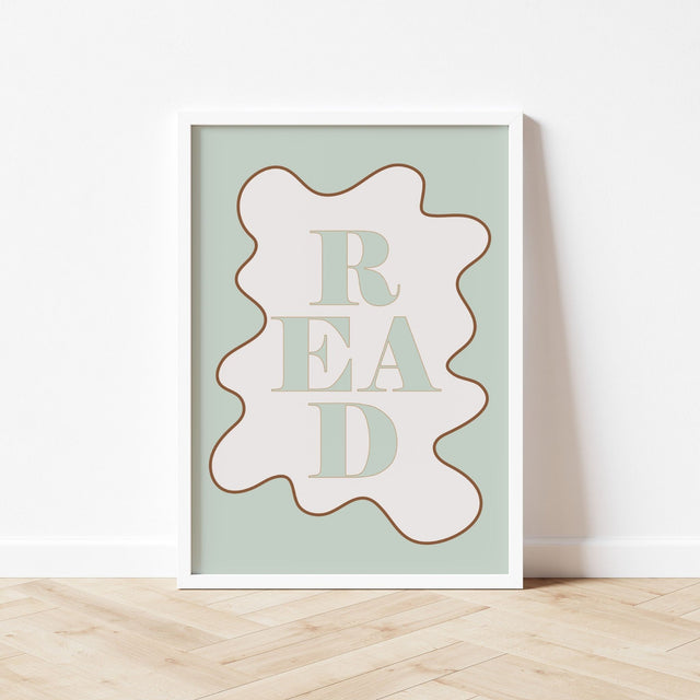 Autumns Corner 'Read' Print - Wavy Edition