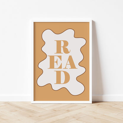 Autumns Corner 'Read' Print - Wavy Edition